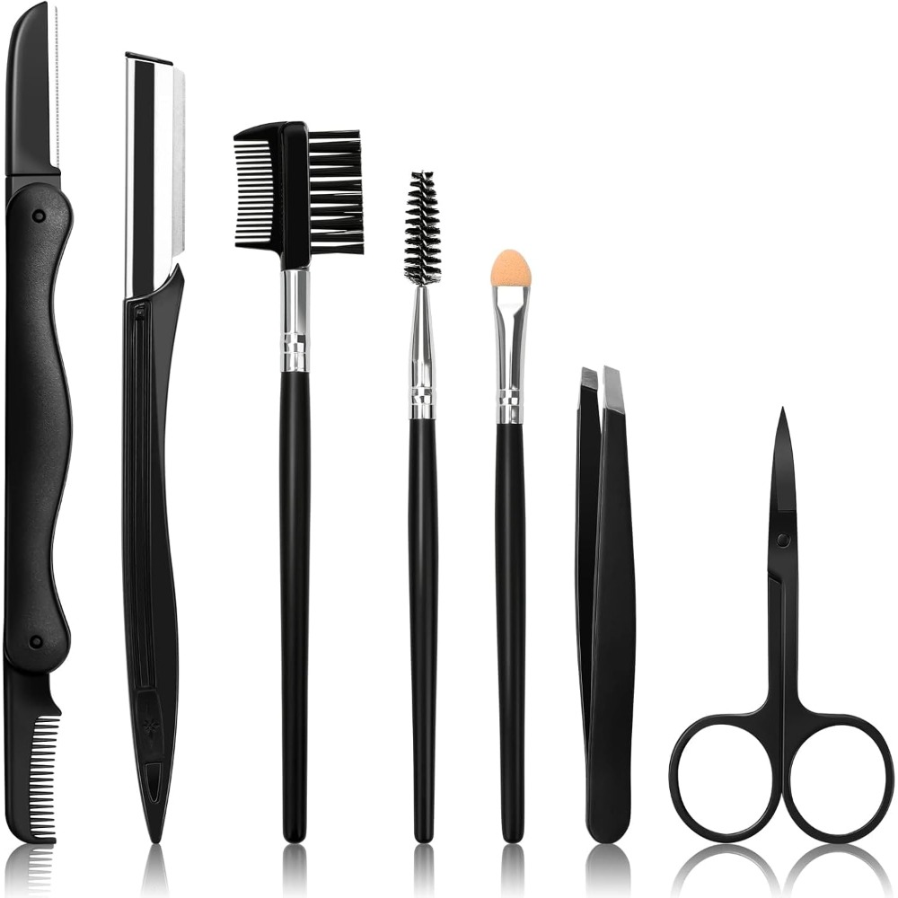 Men'S Grooming Eyebrow Shape - مجموعة أدوات تشذيب الحواجب 7 في