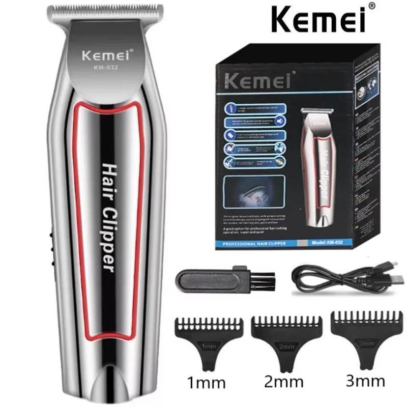 Men'S Grooming Essentials - ماكينة حلاقة كهربائية Kemei KM-032 للرجال،