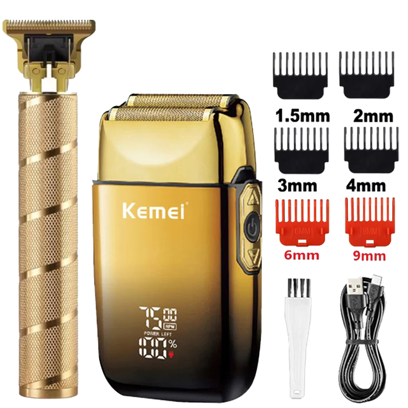 Men'S Grooming Essentials - ماكينة حلاقة كهربائية Kemei KM-TX10 T9،