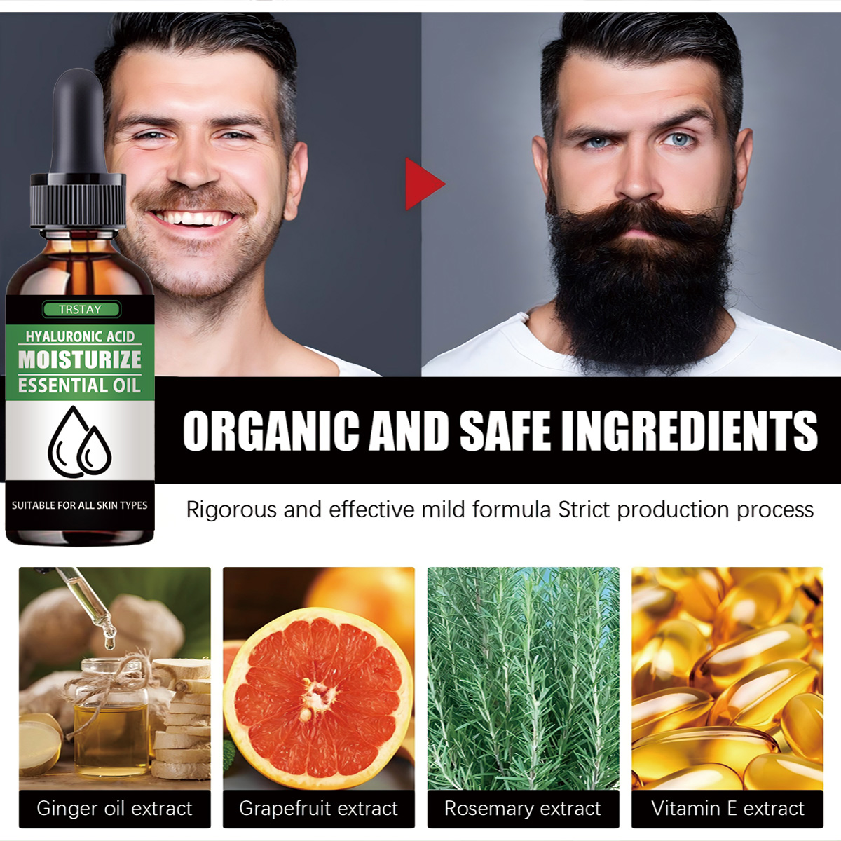 100% طبيعي تسريع شعر الوجه تنم - مراجعة Men'S Grooming Essentials وسعره