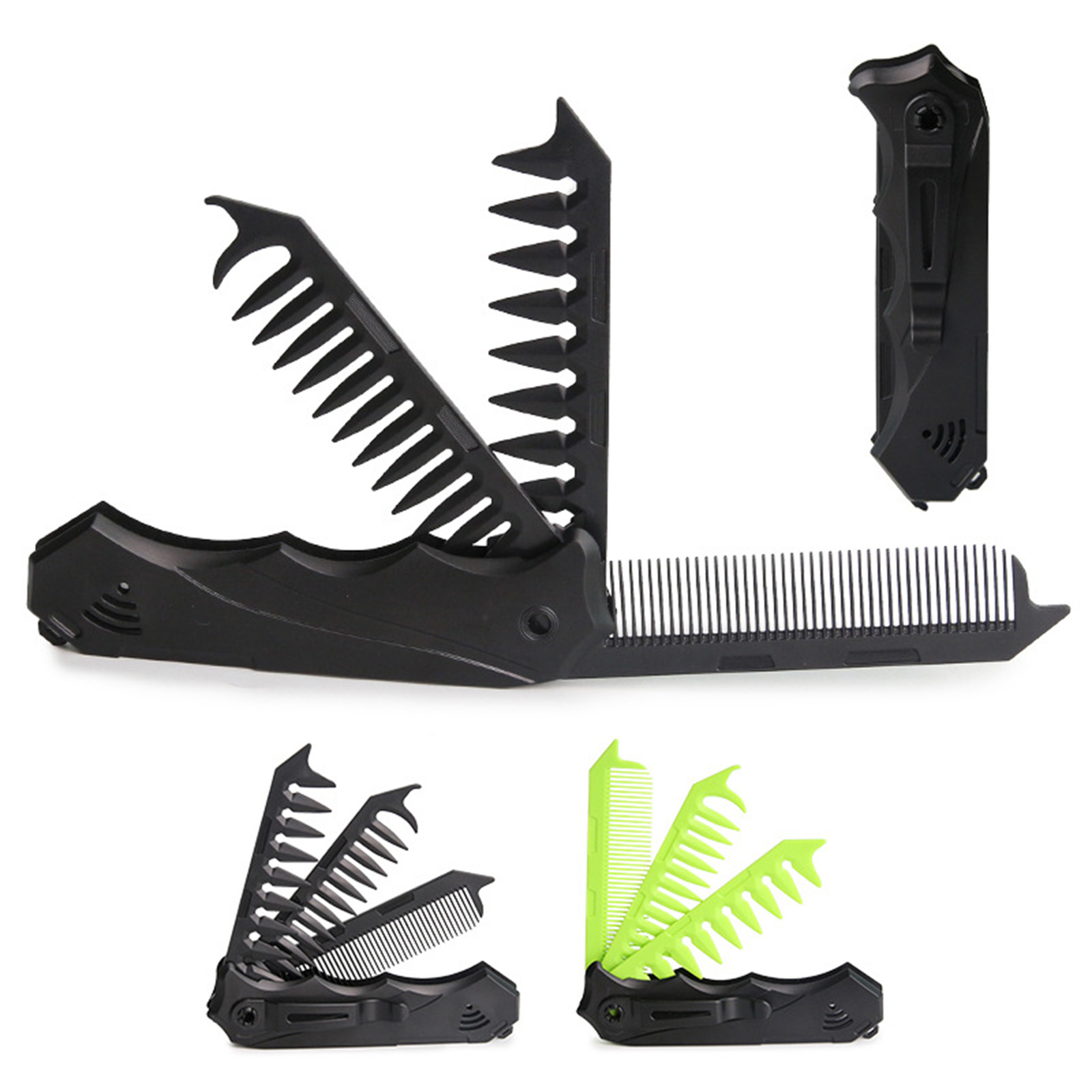 مشط مزدوج الأسنان قابل للطي لل - مراجعة Men'S Grooming Essentials وسعره