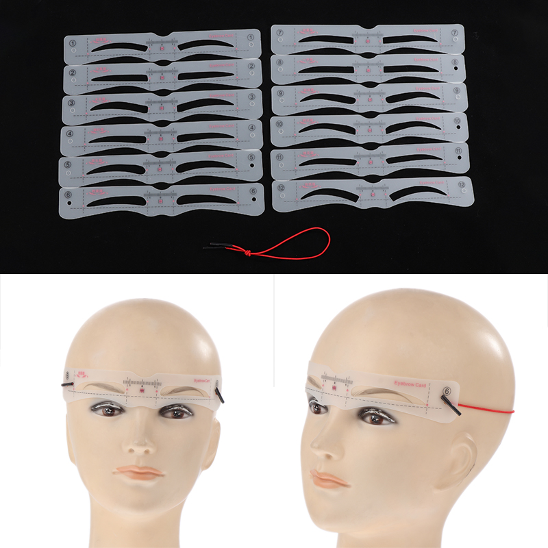 12 قطعة الحاجب Stencil مجموعة  - مراجعة Men'S Grooming Eyebrow Shape وسعره