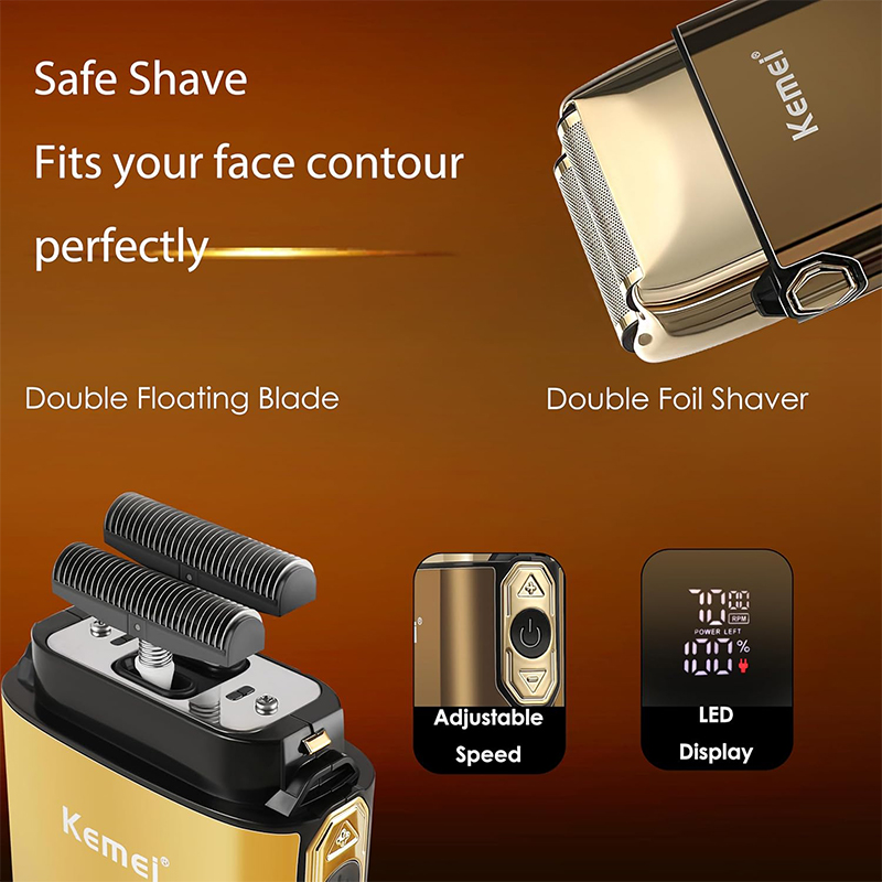 ماكينة حلاقة كهربائية Kemei KM - مراجعة Men'S Grooming Essentials وسعره